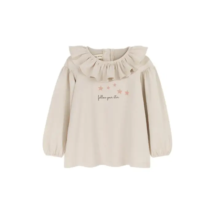 Camicetta da ragazza Kids on the Moon Mist flower Beige