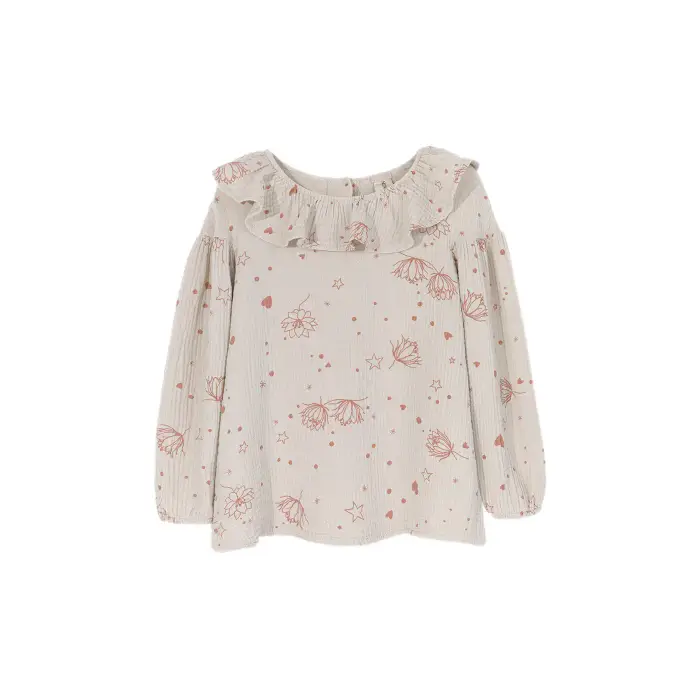 Camicetta da ragazza Kids on the Moon Starflower Beige