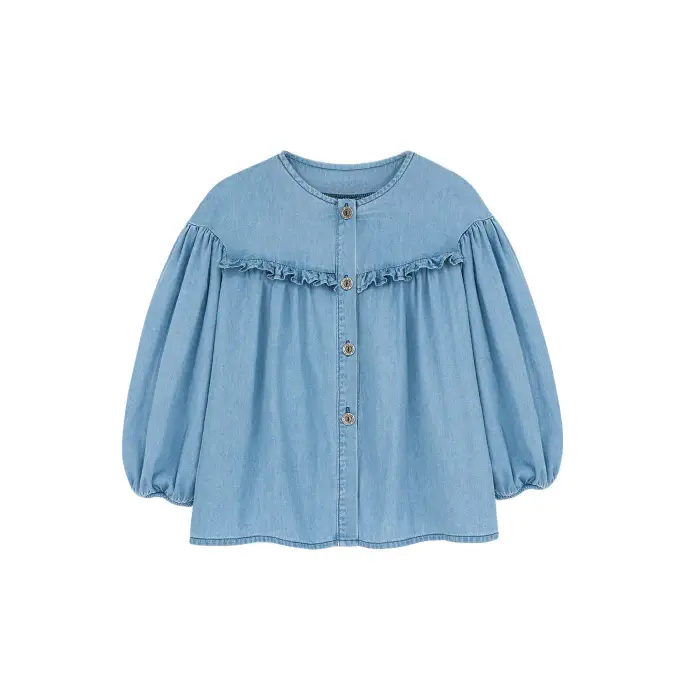 Camicia in denim per ragazza Kids on the Moon Bleu