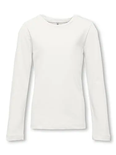 ONLY KIDS Kognew L/S Tee Jrs Noos Maglietta a maniche lunghe, Bambine e ragazze, Bianco (Ballerino Di Nuvola), 158