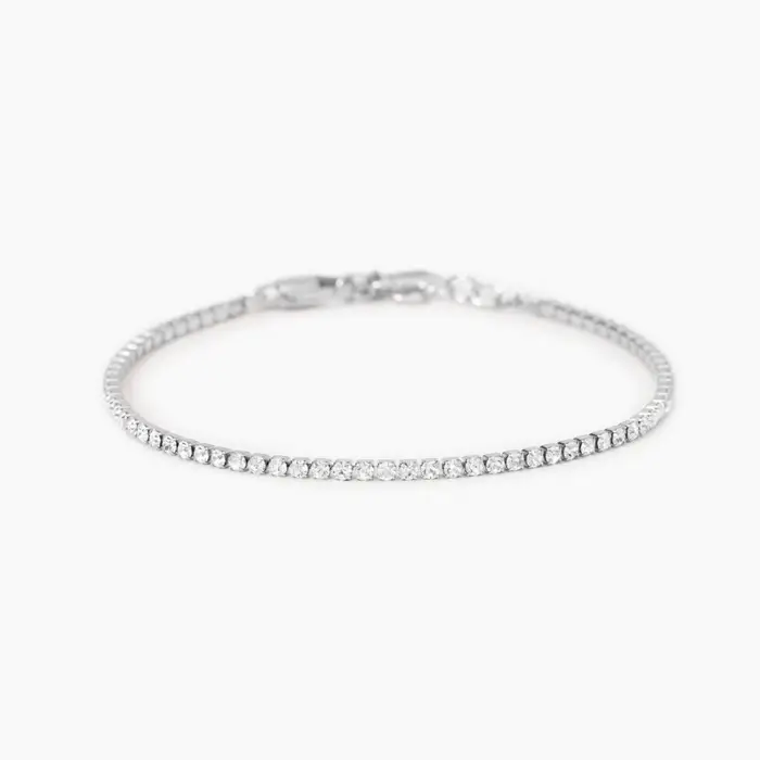 KIDULT Bracciale In Acciaio 316L Cristalli