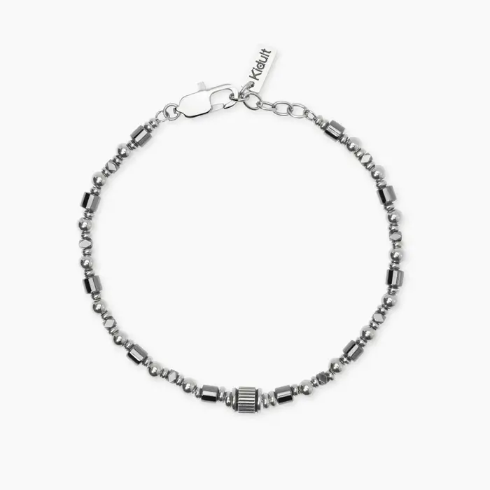 KIDULT Bracciale In Acciaio 316L Ematite