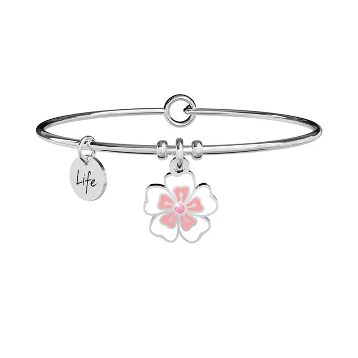 KIDULT Bracciale In Acciaio 316L Smalto Cristalli