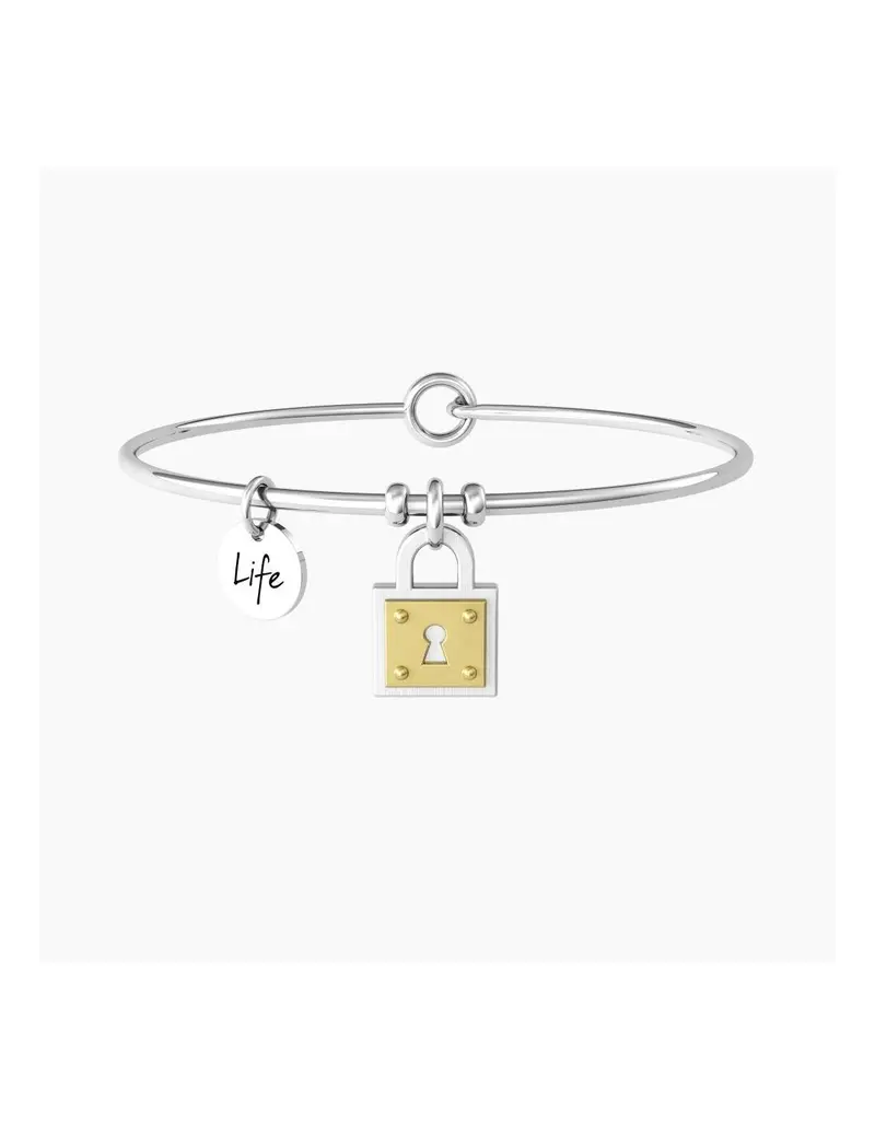 Kidult Bracciale LOVE in Acciaio 732084 LUCCHETTO BEST FRIENDS