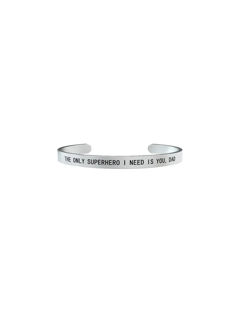 Kidult Bracciale UOMO FAMILY in acciaio 316L - 731163 The only superhero