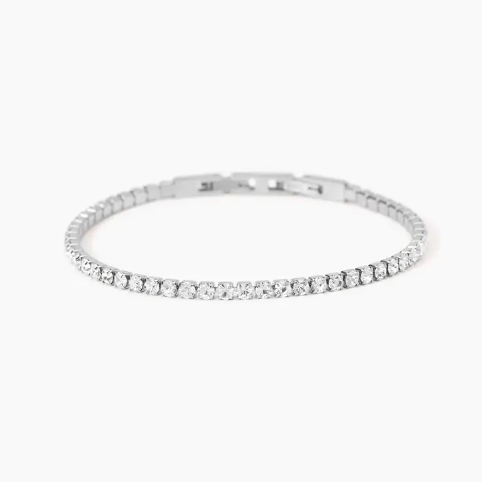 KIDULT Bracciale Tennis In Acciaio 316L - Cristalli