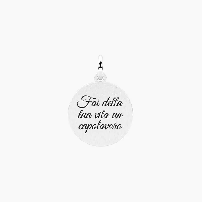 KIDULT Ciondolo Con Frase Fai Della Vita Un Capolavoro