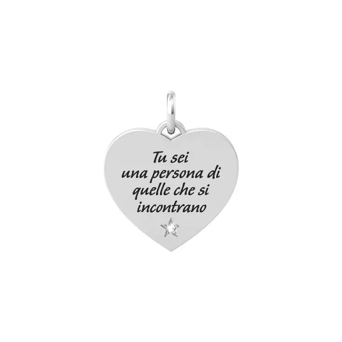 KIDULT Ciondolo In Acciaio 316L Cristalli