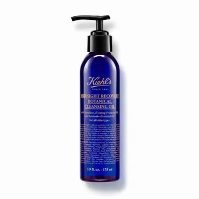 Kiehls Midnight Recovery Botanical Cleansing Oil Olio Struccante Olio Detergente Struccante Per Viso E Occhi, Ultra Delicato, Nutriente E