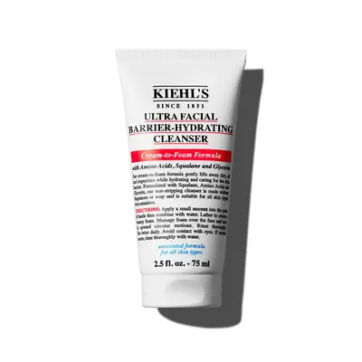 Kiehls Ultra Facial Barrier-Hydrating Cleanser Un Detergente Idratante Schiumogeno Per Pelli Sensibili Che Rimuove Le Impurità Senza