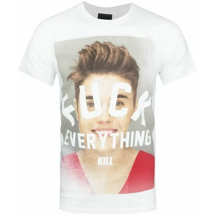Kill Brand T-shirts a maniche lunghe Fck Everything Bianco
