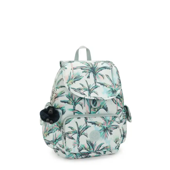 Kipling Borsa sostenibile in velluto a coste City Pack AC S Vert