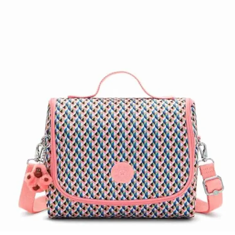 Kipling New Kichirou, Lunchbox Grande Unisex - Bambini e ragazzi, Girly Geo