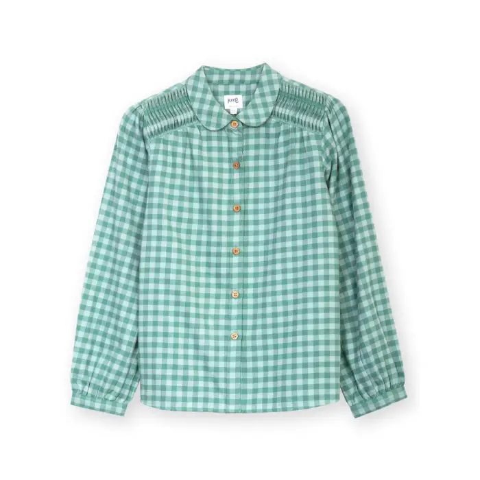 Blusa da donna Kite Marshwood Flannel Check Vert
