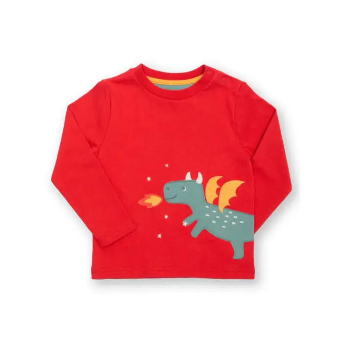 Kite Maglietta a manica lunga per bambini Little Dragon Rouge