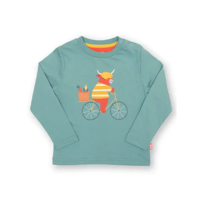 Kite Maglietta a manica lunga per bambini Ox to Market Vert