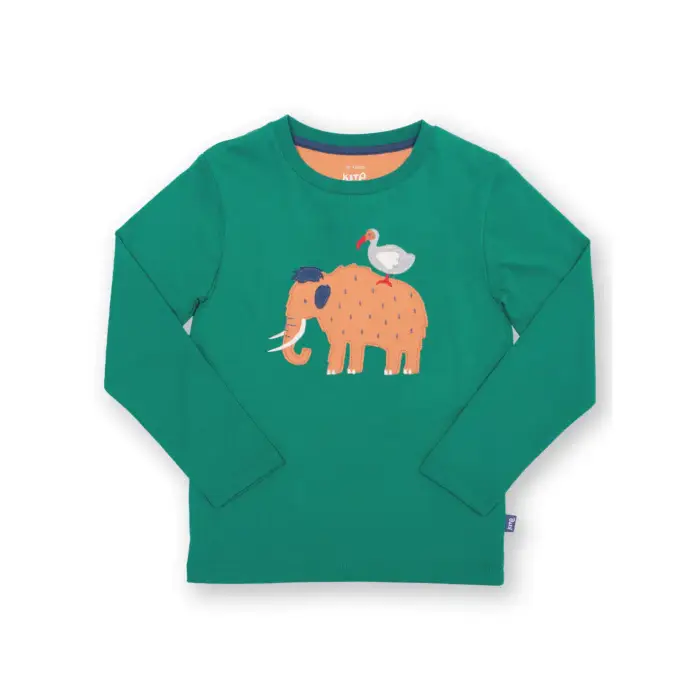 Kite Maglietta a manica lunga per bambini Woolly Mammoth Vert