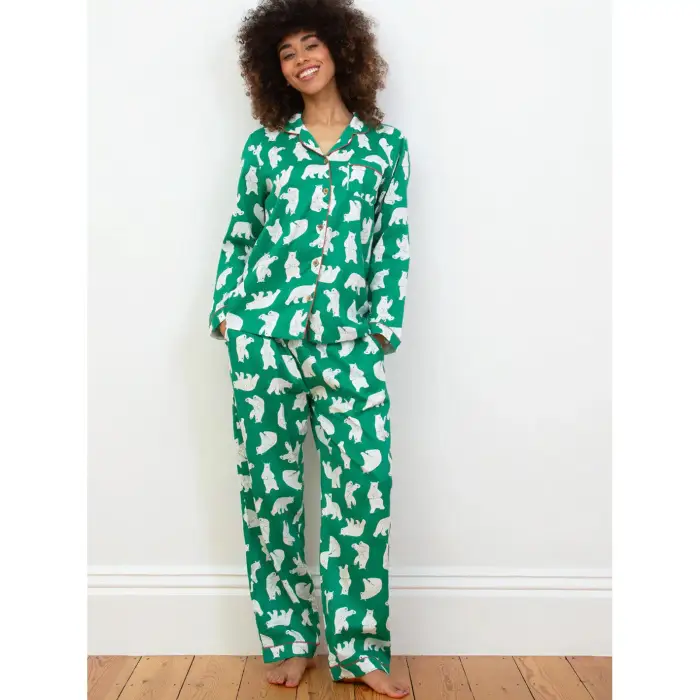 Kite Pigiami da donna Haven Cosy Twill Vert