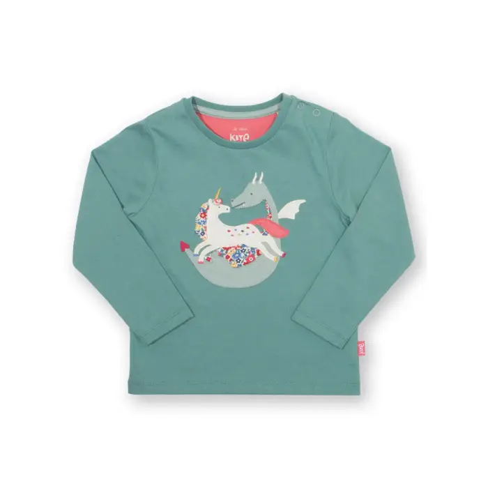 Kite T-shirt a maniche lunghe bambina Folktale Friends Vert