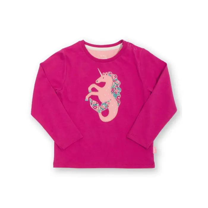 Kite T-shirt a maniche lunghe bambina Merhorse Rose