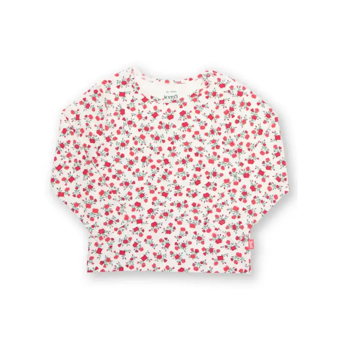 Kite T-shirt a maniche lunghe bambina Rosey Posey Blanc