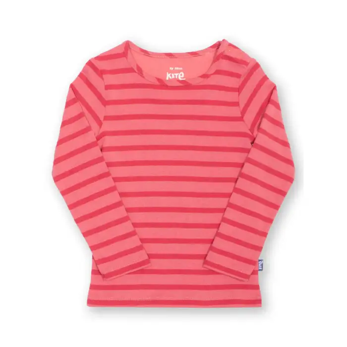Kite T-shirt a maniche lunghe bambina Rosey Posey Stipe Rose