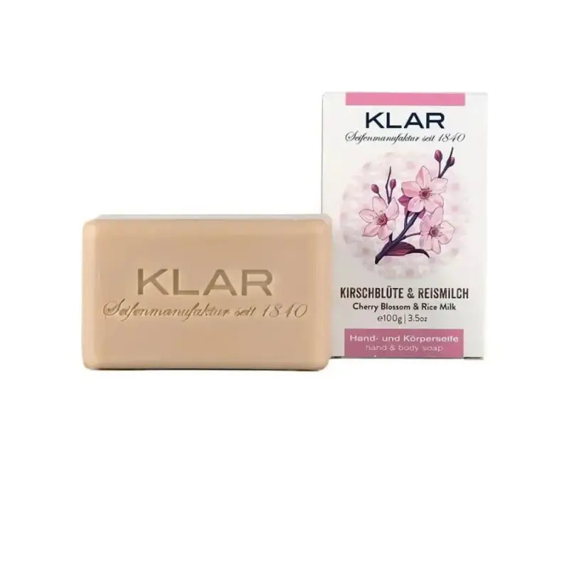 Klar Saponetta Viso e Corpo fiori di ciliegio e latte di riso (100 g)