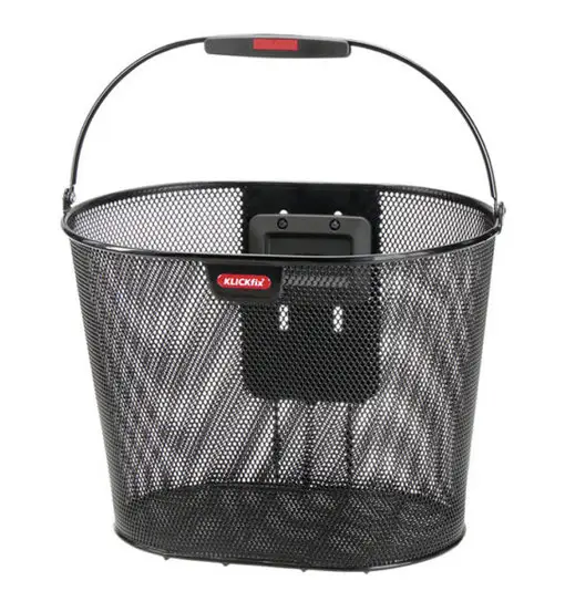 Klickfix Oval Plus EF - cestino bici anteriore Black
