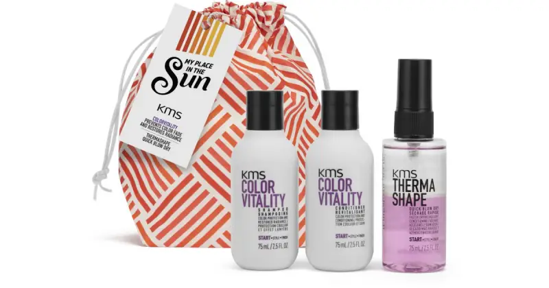 Kms Color Vitality kit da viaggio per la termoprotezione dei capelli