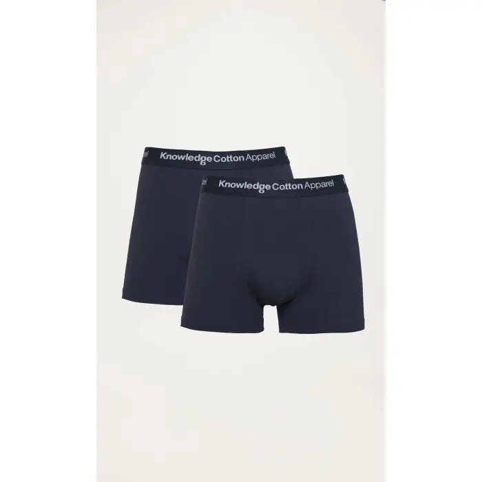 KnowledgeCotton Apparel Boxer Anker (x2) Bleu