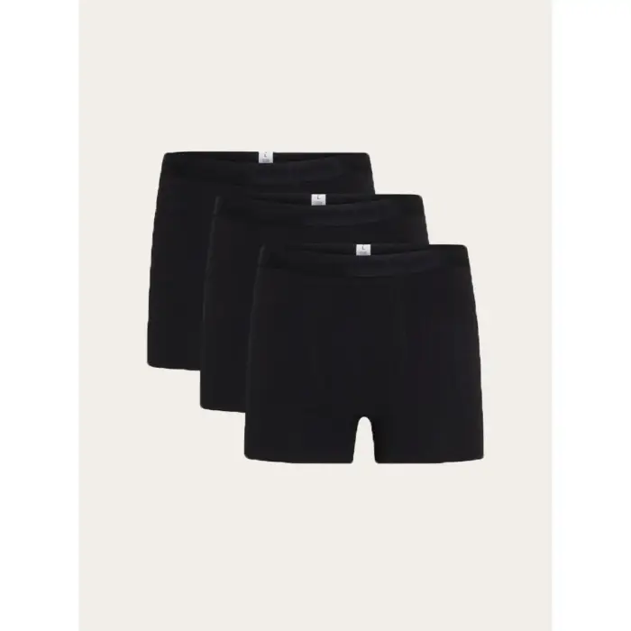 KnowledgeCotton Apparel Boxer Anker (x3) Noir