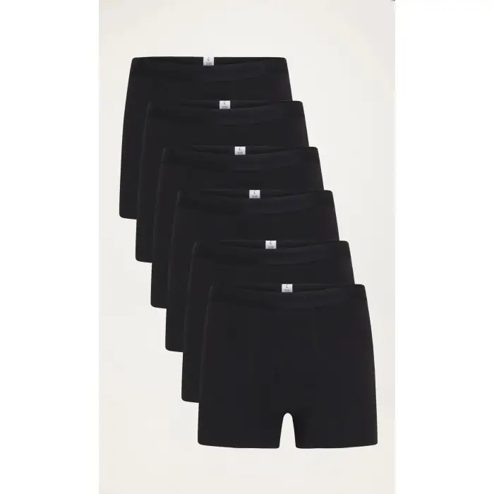 KnowledgeCotton Apparel Boxer Anker (x6) Noir