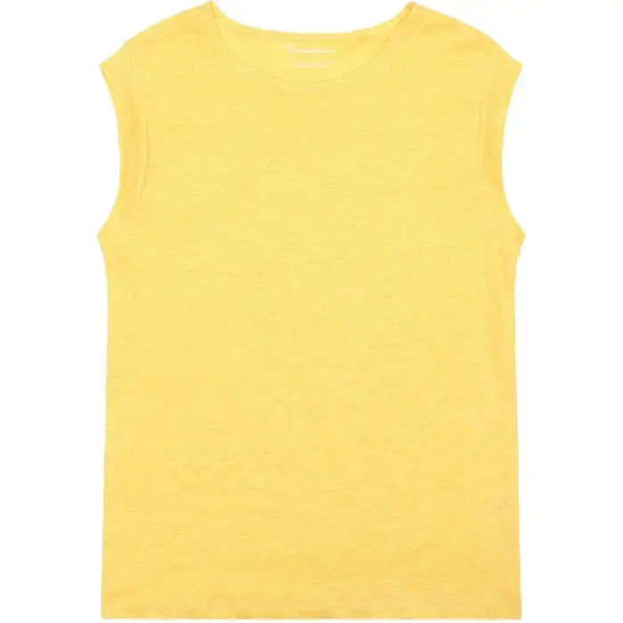 KnowledgeCotton Apparel Canotta in lino donna Jaune