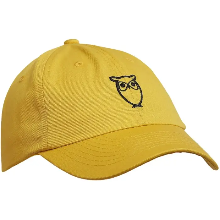 KnowledgeCotton Apparel Cappello da baseball Logo Jaune