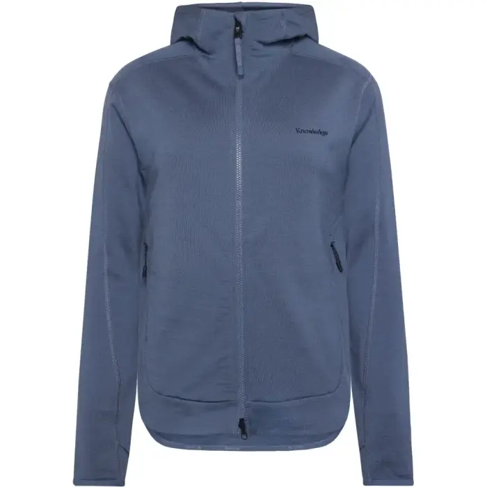 KnowledgeCotton Apparel Felpa con cappuccio in pile di lana donna Dynamic Bleu