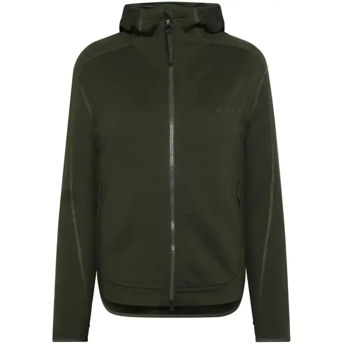 KnowledgeCotton Apparel Felpa con cappuccio in pile di lana donna Dynamic Vert
