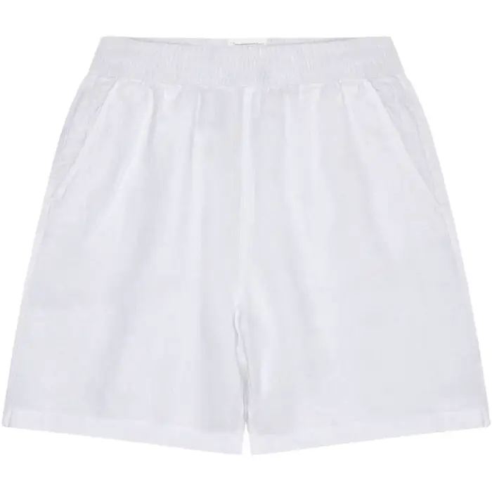 KnowledgeCotton Apparel Short Donna Posey Linen Blanc