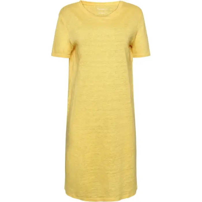 KnowledgeCotton Apparel Vestito da donna Linen Jaune