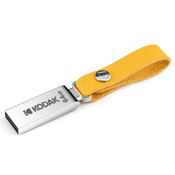 Pen drive USB 2 0 in metallo Kodak K122 Mini USB 32 GB/64 GB/128 GB con cordino 32GB