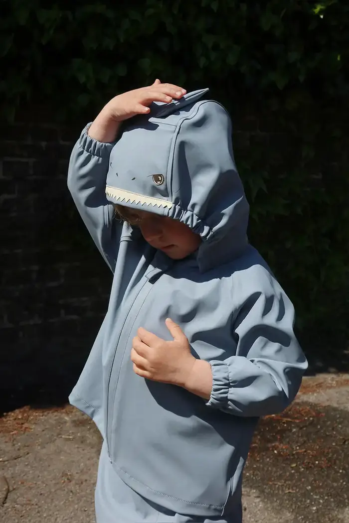 Konges Sløjd giacca e pantaloni bambini SHARKA RAIN SET Blu