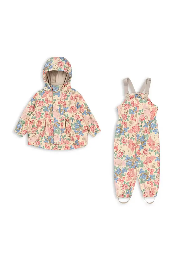 Konges Sløjd pantaloni e giacca per bambini RAINY PALME SET GIRL Multicolore