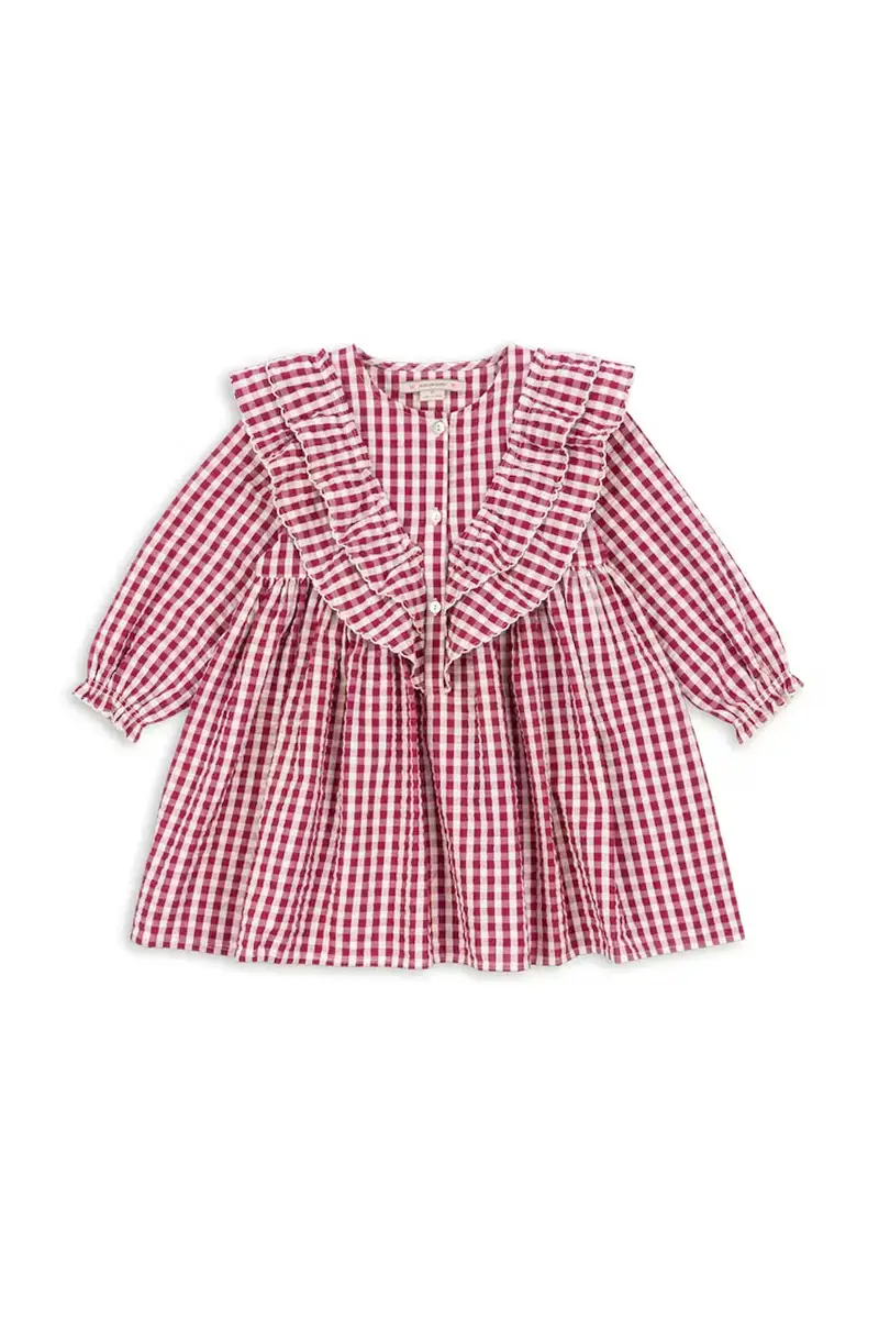 Konges Sløjd vestito di cotone bambina KIM DRESS GOTS Rosso
