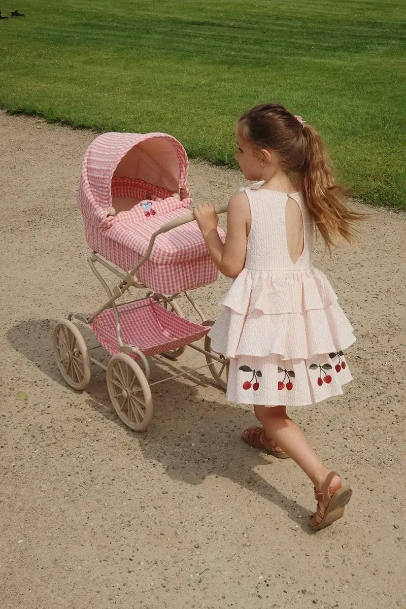 Konges Sløjd vestito ELLIE DRESS GOTS colore beige KS103056