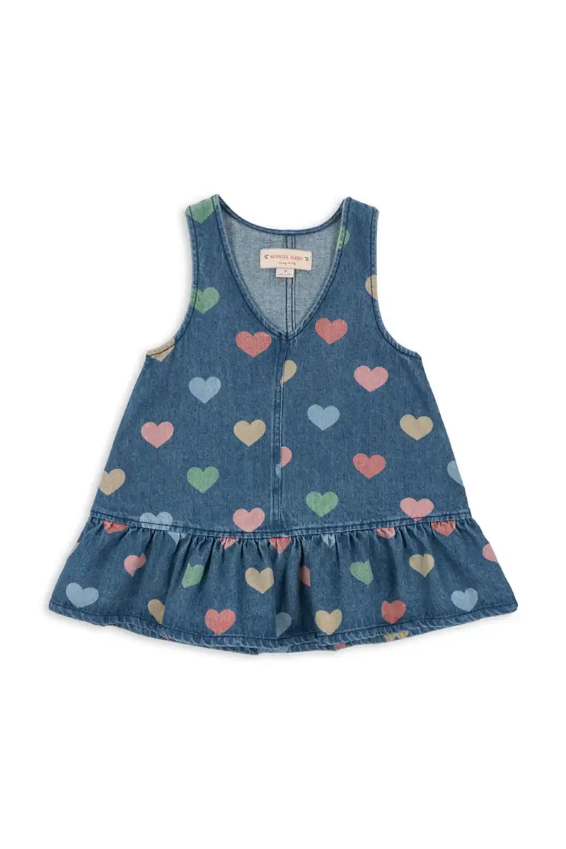 Konges Sløjd vestito jeans bambino/a MAGOT DRESS GOTS colore blu navy KS103884