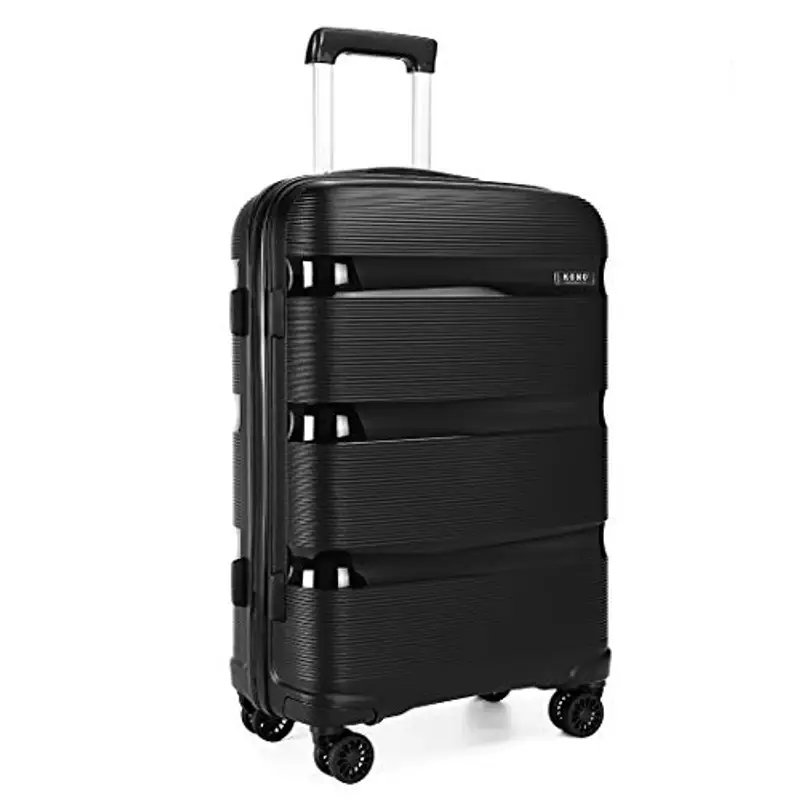 KONO Trolley Bagaglio a Mano 55cm con Lucchetto TSA Robusto Polipropilene Valigia 40L