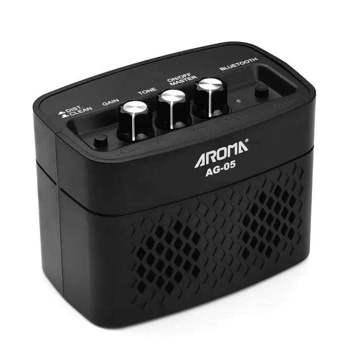 Koogeelife AROMA AG-05 Amplificatore per chitarra elettrica Bluetooth Amplificatore di guadagno per distorsione di uscita stereo da 5 Watt