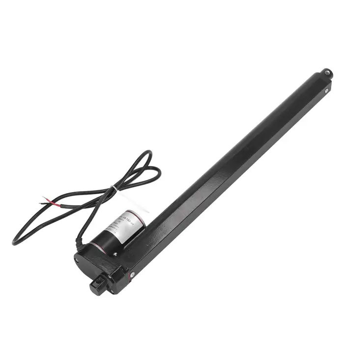 Attuatore Elettrico Corsa 400mm 1000N IP65 Impermeabile Basso Rumore Lega di Alluminio Nero Attuatore Lineare