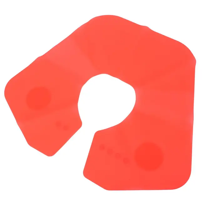 Collare per Taglio Capelli in Silicone con Parte Anteriore Ponderata Chiusura Magnetica Barber Tappetino per Taglio Capelli Fascia per Collo per rosso
