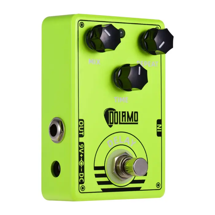 Koogeelife Dolamo D-14 Delay Pedale Effetto Chitarra Pedale Delay con Mix Repeat e Controlli Temporali True Bypass verde