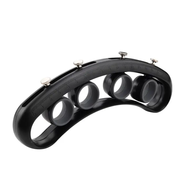 Koogeelife Flatsons - Allenatore per esercitazione con estensione della forza delle dita per chitarra regolabile, per chitarra basso nero